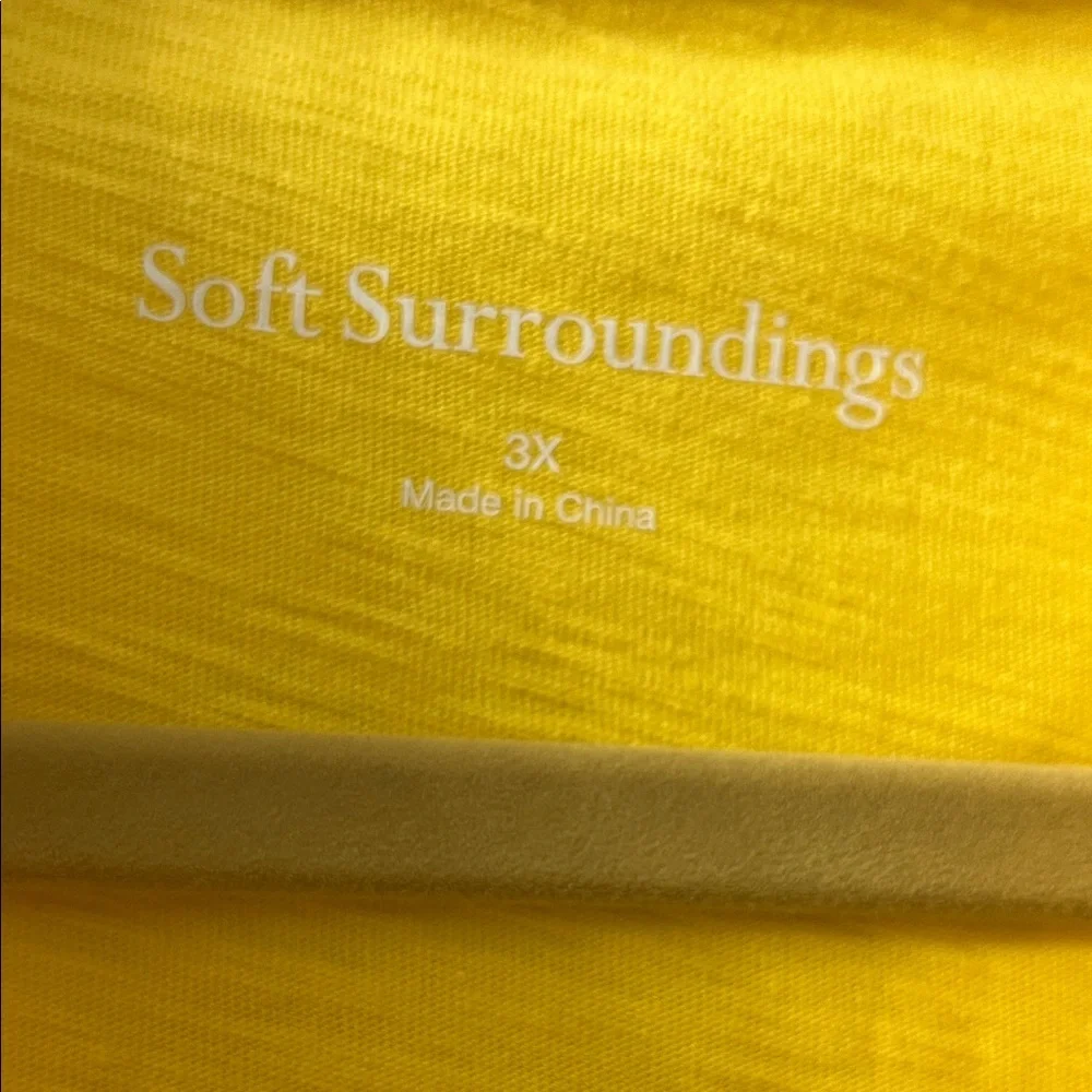 💛💛Soft Surroundings Sunny Yellow Sleeveless Button-Down Shirt💛💛 - Picture 5 of 9